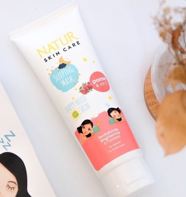 Natur Sleeping Mask Pome & Vitamin C/Foto : instagram.com/naturbeautyid Natur Sleeping Mask Pome & Vitamin C