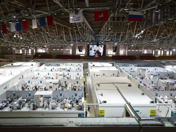 Saat Area Seluncur Es di Rusia Dirombak Jadi RS Darurat Corona