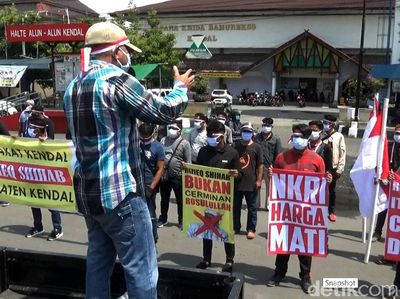 Tak Memiliki Izin, Aksi Tolak Rizieq di Kendal Dibubarkan Polisi