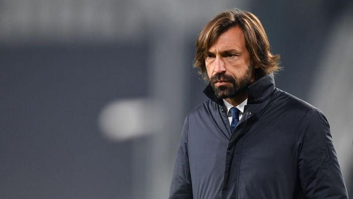 Andrea Pirlo TURIN, ITALY - NOVEMBER 24: Andrea Pirlo, Head Coach of Juventus watches on prior to the UEFA Champions League Group G stage match between Juventus and Ferencvaros Budapest at Allianz Stadium on November 24, 2020 in Turin, Italy. Sporting stadiums around Italy remain under strict restrictions due to the Coronavirus Pandemic as Government social distancing laws prohibit fans inside venues resulting in games being played behind closed doors. (Photo by Valerio Pennicino/Getty Images)