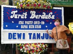 Saat FPI Anggap Sampah Karangan Bunga HRS Positif Corona