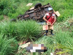 Motor Roda Tiga Terjun ke Jurang di Pasuruan, Pengendaranya Tewas