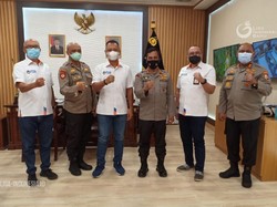 Dikunjungi PT LIB, Baharkam Polri Beri Dukungan buat Shopee Liga 1