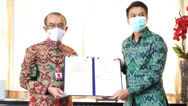 Penandatanganan MoU Kemenpora dengan HIPMI, Kamis (26/11/2020).