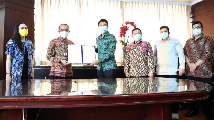 Penandatanganan MoU Kemenpora dengan HIPMI, Kamis (26/11/2020).