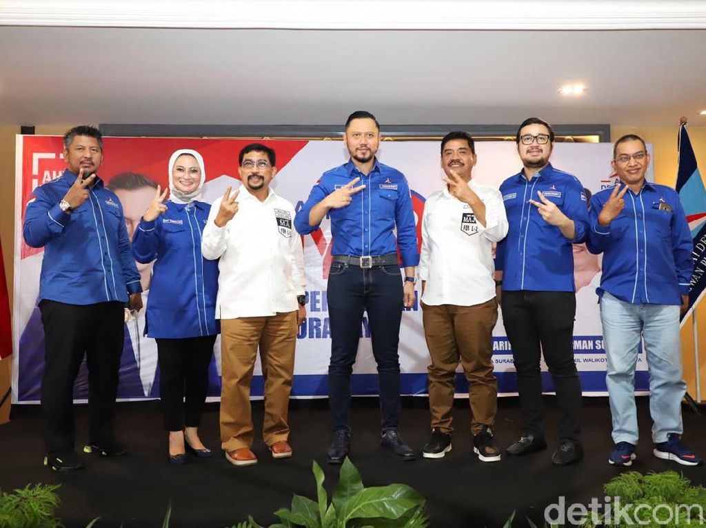Bertemu Machfud-Mujiaman, AHY Ingin Demokrat Menang Pilkada Surabaya Bertemu Machfud-Mujiaman, AHY Ingin Demokrat Menang Pilkada Surabaya