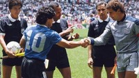 Di ajang Piala Dunia 1986 tersebut, Argentina berhadapan dengan Inggris di pertandingan perempatfinal. Getty Images Dok. BBC Indonesia.