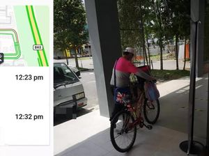 Gegara Aplikasi Eror, Pengantar Makanan Ini Harus Tempuh 25 Km Pakai Sepeda Gegara Aplikasi Eror, Pengantar Makanan Ini Harus Tempuh 25 Km Pakai Sepeda