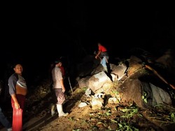 Longsor, Akses Jalan Penghubung Cianjur-Kabupaten Bandung Terputus