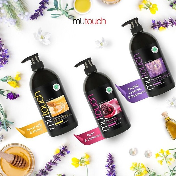 Mutouch Goat's Milk Shower Cream/Foto : instagram.com/mutouch_indonesia Mutouch Goat's Milk Shower Cream