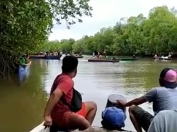 Viral Puluhan Perahu Cari Warga Kalsel Diterkam Buaya, Begini Ceritanya