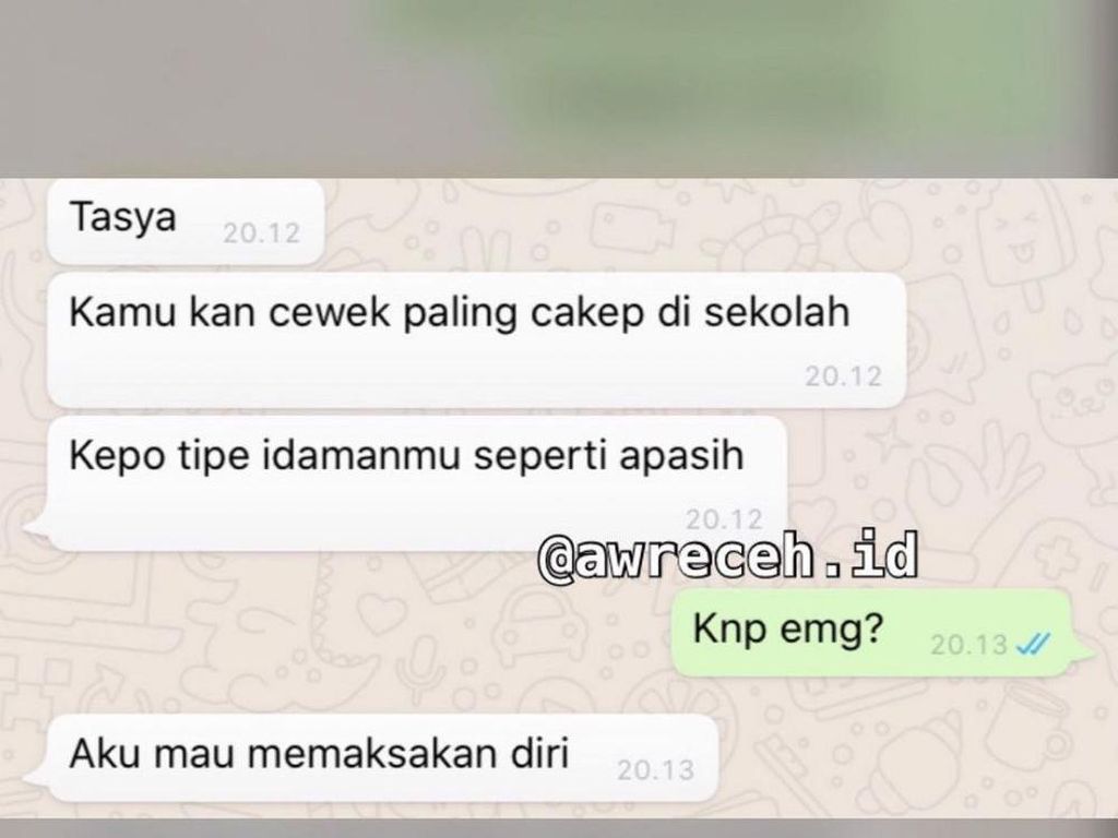 10 Chat Receh Usaha Cowok Nembak Gebetan, Malah Bikin Ilfeel Nggak Ada Obat! 10 Chat Receh Usaha Cowok Nembak Gebetan, Malah Bikin Ilfeel Nggak Ada Obat!