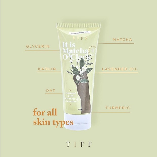 Foto: instagram.com/tiffbody.official Masker green tea Tiff Body.