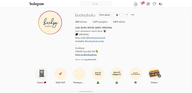 Rekomendasi online store buku murah booksybuku/instagram/@booksybuku