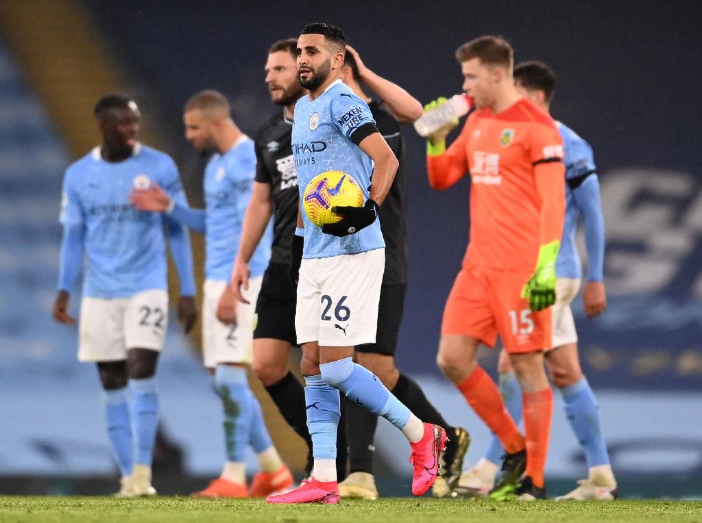 Manchester City Vs Burnley: Mahrez Hat-trick, City Pesta 5-0 Manchester City Vs Burnley: Mahrez Hat-trick, City Pesta 5-0