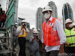Pantau Proyek LRT Dukuh Atas, Menhub Ingin Adanya Integrasi Transportasi