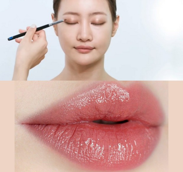 Riasan mata dan bibir yang natural/Foto: Instagram/jsmbeauty_ Aplikasikan K-style drama makeup look bersama MUA Jung Saem Mool