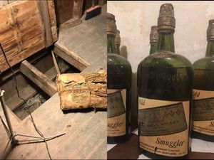 Pasangan Ini Temukan 66 Botol Whisky Kuno di Dinding dan Lantai Rumah
