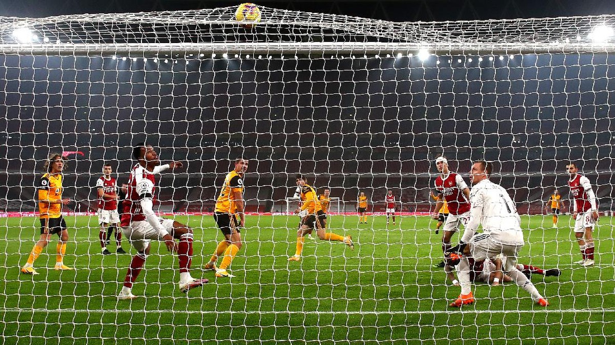 Arsenal dikalahkan Wolverhampton Wanderers 1-2 di lanjutan Premier League (Foto: Getty Images/Julian Finney)