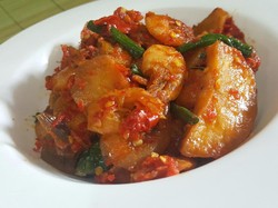 Resep Udang Balado ala Rumah Makan Padang yang Pedas Nendang
