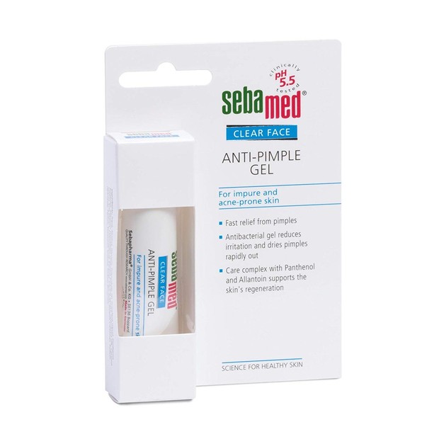 Sebamed Clear Face Anti Pimple Gel/shoope.co.id Sebamed Clear Face Anti Pimple Gel mengandung bisabobol yang dapat mengurangi iritasi/shoope.co.id