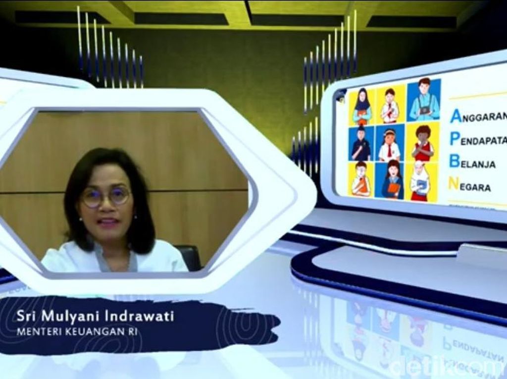 Jadi Guru Sehari, Sri Mulyani Ajarkan Soal APBN via Daring Jadi Guru Sehari, Sri Mulyani Ajarkan Soal APBN via Daring
