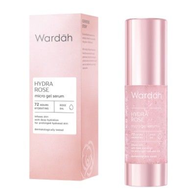 Wardah Hydra Rose Micro Gel Serum menembus lapisan kulit terdalam untuk memberikan manfaat baik/shoope.co.id
