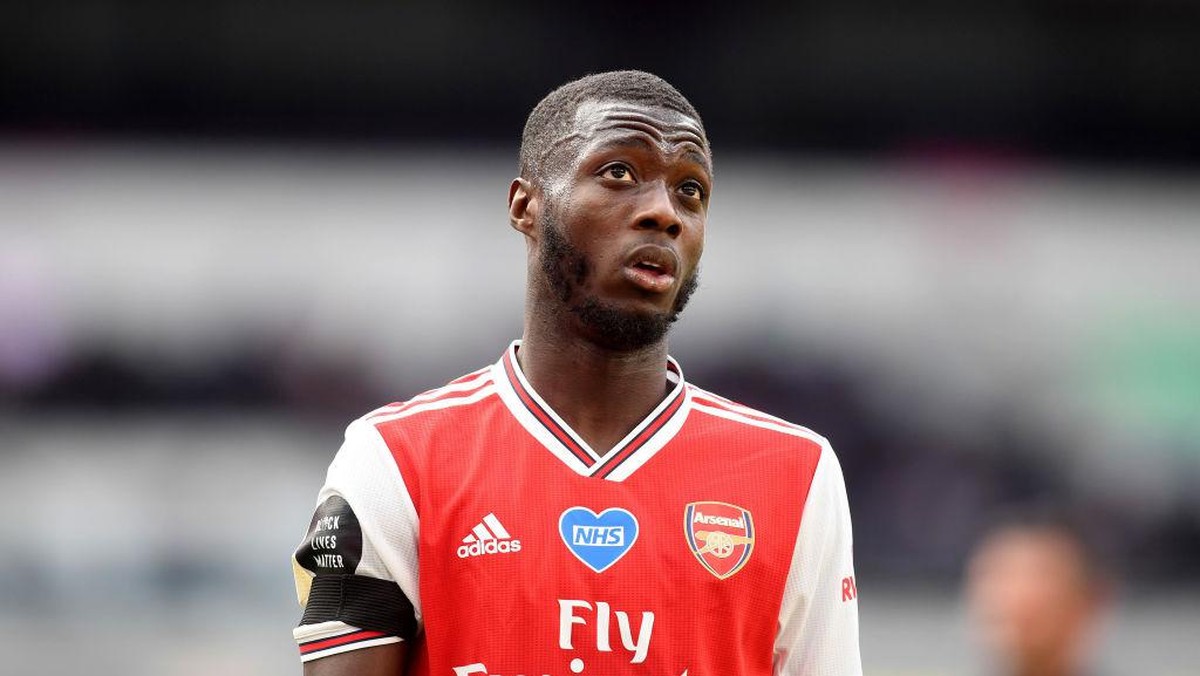 Nicolas Pepe semasa di Arsenal. Foto: (Getty Images/Michael Regan)
