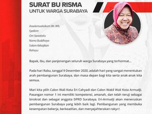 Respons Warga Surabaya soal Surat Risma untuk Pilih Eri-Armuji Respons Warga Surabaya soal Surat Risma untuk Pilih Eri-Armuji