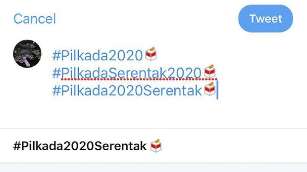 Emoji Twitter Pilkada 2020