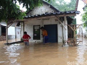 2 Sungai Besar Meluap, 7 Desa di Jombang Terendam Banjir
