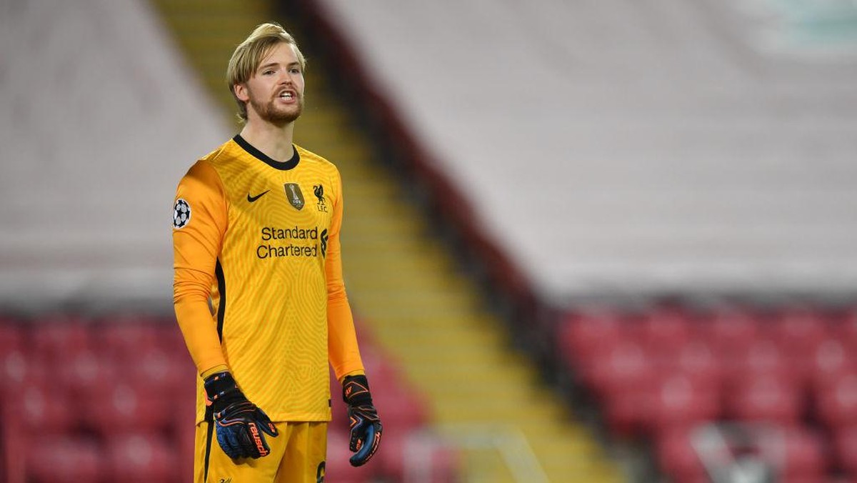 Kelleher berhasil tampil gemilang dalam debutnya di Liga Champions. Foto: Getty Images/Pool