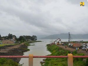 Jembatan Penyambung Sumatera dan Pulau Samosir Mulai Dibangun