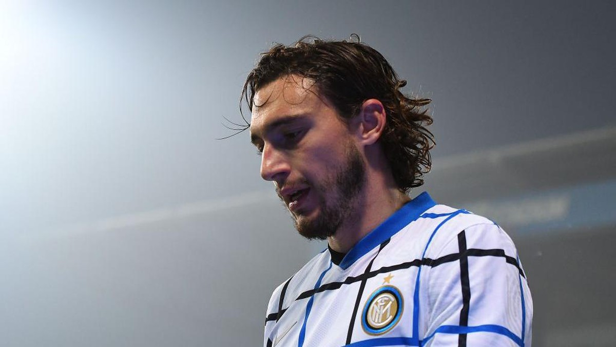 Matteo Darmian merayakan ulang tahun dengan gol untuk Inter Milan. (Foto: Getty Images/Alessandro Sabattini)