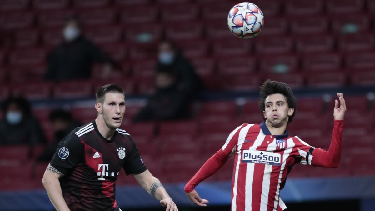 Atletico Madrid vs Bayern Munich berakhir 1-1 di matchday kelima Liga Champions. (Foto: Bernat Armangue/AP)