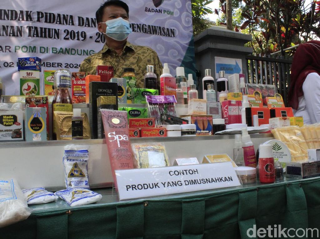 BPOM Bandung Musnahkan Obat-Kosmetik Ilegal Senilai Rp 31 Miliar