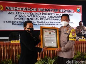 Upaya Tekan COVID-19 Berbuah Reward untuk Polresta Banyuwangi
