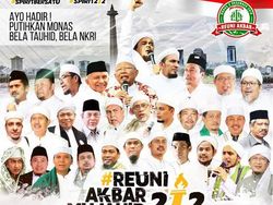 Beda Poster Reuni 212 dari Tahun ke Tahun