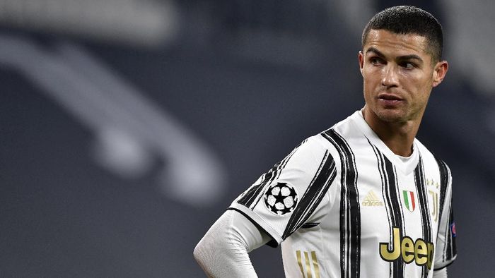 Cristiano Ronaldo Juventus Cristiano Ronaldo looks on during the Champions league, group G soccer match between Juventus and Ferencvaros, at the Allianz Stadium in Turin, Italy, Tuesday, Nov. 24, 2020. (Marco Alpozzi/LaPresse via AP)
