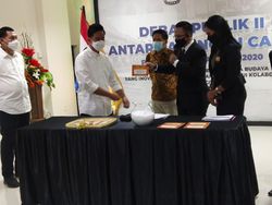 Gibran-Teguh dan Bajo Tiba di Lokasi Debat Pamungkas Pilkada Solo