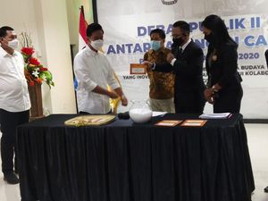 Gibran-Teguh dan Bajo Tiba di Lokasi Debat Pamungkas Pilkada Solo