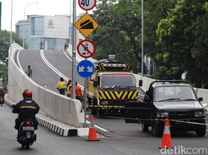 Usai Ujicoba, Flyover Jalan Jakarta-Supratman Bandung Ditutup Sementara