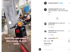 Viral Perjuangan Kurir Ojol Angkut Mesin Cuci sampai Kulkas, Kok yang Order Tega?