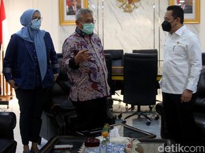 Momen Kabareskrim Polri Sambangi KPU soal Pilkada 2020