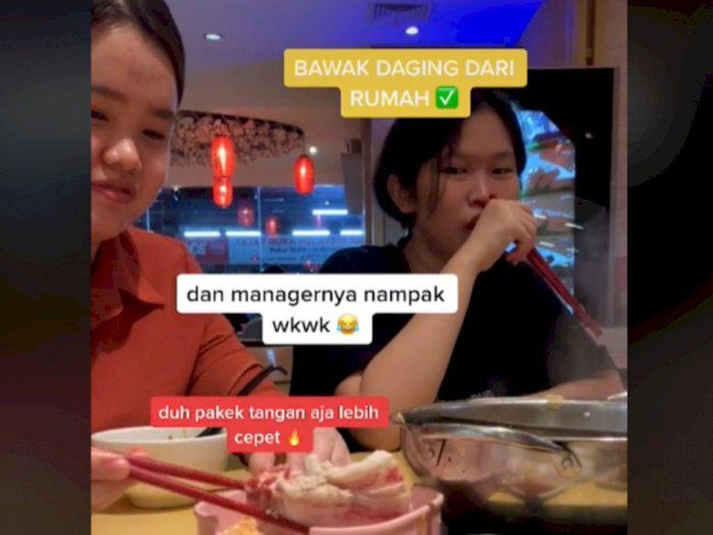 Ogah Rugi, 5 Orang Ini Bawa Makanan Sendiri saat Makan di Restoran