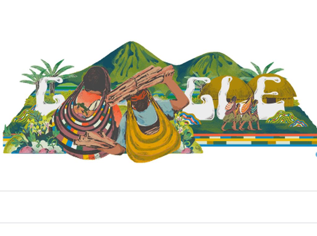 Google Doodle Rayakan Noken Papua, dengan Ilustrasi Karya Seniman Depok