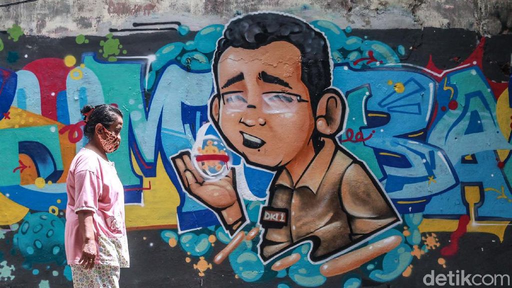 Muncul Grafiti DKI-1 Tumbang di Cikini Muncul Grafiti DKI-1 Tumbang di Cikini