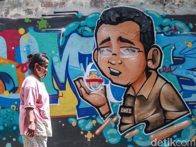 Muncul Grafiti DKI-1 Tumbang di Cikini