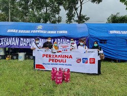 Erupsi Semeru, Pertamina Salurkan Bright Gas ke Dapur Umum