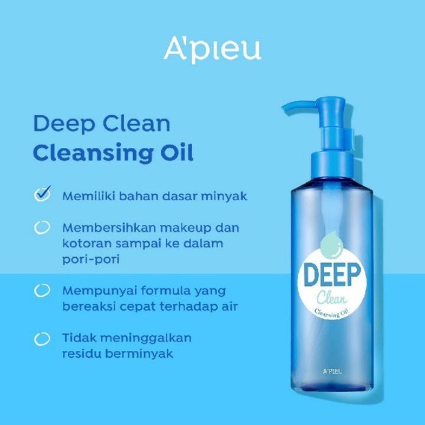 A’pieu Deep Clean Cleansing Oil/ Foto: https://www.instagram.com/apieu_idn/
